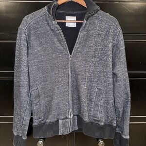 Bonobos‎ Slim Fit Men's Full Zip Black/Gray Heathered Sweater Small Jacket